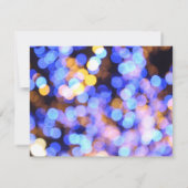 青いスポットライトで日付カードを保存 セーブザデート (裏面)