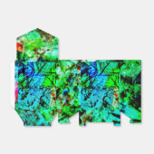 青いスムーズな抽象的なお気に入りボックス、鮮やかなアート フェイバーボックス (折り畳みなし)