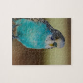 青いセキセイインコ ジグソーパズル (横)
