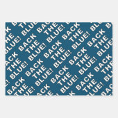 青いセットをバック ラッピングペーパーシート (正面2)