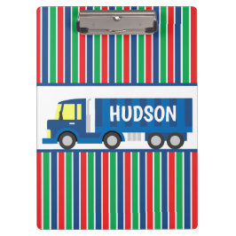 青いセミトラックのクリップボパーソナライズされたード クリップボード