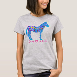 青いゼブラストライプの網点は一種のおもしろい動物の1つ Tシャツ