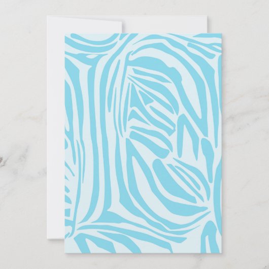 青いゼブラパターン シーズンカード (正面)