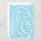 青いゼブラパターン シーズンカード (正面/裏面)