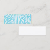 青いゼブラパターン スキニー名刺 (正面/裏面)