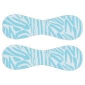 青いゼブラパターン ソフトボール (パネル)