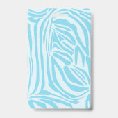 青いゼブラパターン バッジ (裏面)