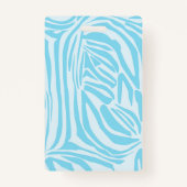 青いゼブラパターン バッジ (裏面)