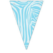 青いゼブラパターン バンティングフラッグ (第1の旗)