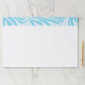 青いゼブラパターン ペーパーパッド (インサイチュ)