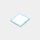 青いゼブラパターン ポストイット (アングル)
