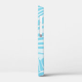 青いゼブラパターン Case-Mate iPhoneケース (裏面 / 左)