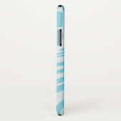 青いゼブラパターン Case-Mate iPhoneケース (裏面/右)