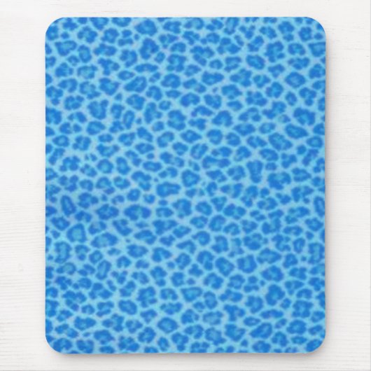 青いゼブラマウスパッド マウスパッド (正面)