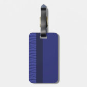 青いゼブラモダンパターン荷物タグ ラゲッジタグ (裏面縦)