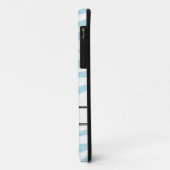 青いゼブラ印刷パーソナライズされたiPhone 5ケース Case-Mate iPhoneケース (裏面/左)
