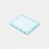 青いゼブラ模様 ポストイット (アングル)