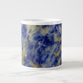 青いソダライトの閉鎖 ジャンボコーヒーマグカップ (正面)