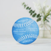 青いソフトボールスポーツパーティー 案内状 (スタンド正面)