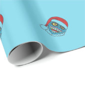 青いゾンビのクリスマスのラッピングペーパー ラッピングペーパー (ロールコーナー)