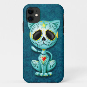 青いゾンビの砂糖の子ネコ iPhone 11 ケース
