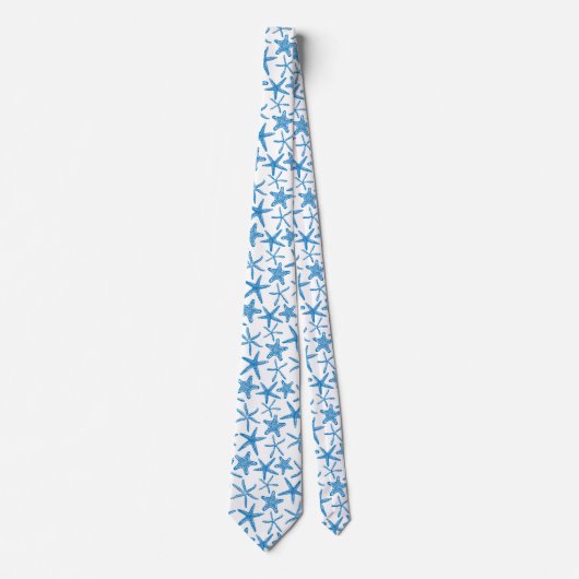 青いタイの海の星 ネクタイ (正面)