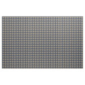 青いタイを身に着けているかわいい緑色の目の茶色の虎猫猫 ファブリック (ファットクウォーター)