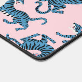 青いタイガーアジアのパターン デスクマット (コーナー)