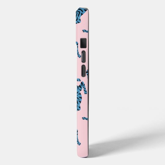 青いタイガーアジアのパターン Case-Mate iPhoneケース (裏面 / 左)