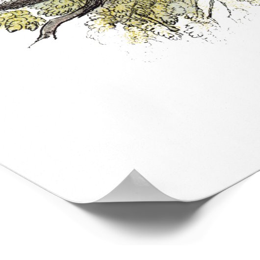 青いタイトマウス、 ポスター (角)