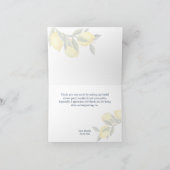 青いタイルとレモン アマルフィ ポジターノ イタリアン サンキューカード (内部)