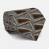 青いタイルのアーチ道のタイ ネクタイ (ロール)