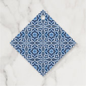 青いタイルのレモン アマルフィ パーティー サンクス フェイバータグ (裏面)