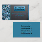 青いタイルの専門の名刺 名刺 (正面/裏面)