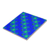 青いタイルの緑の星 タイル (側面)