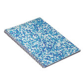 青いタイルの背景 ノートブック (右側)