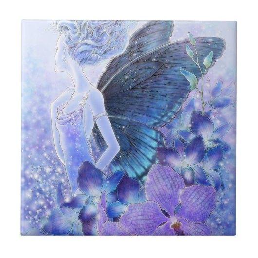 青いタイルの陰 タイル (正面)