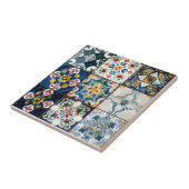 青いタイルイタリアンパターン タイル (側面)