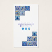 青いタイル地中海ののパッケージの挿入 (裏面)