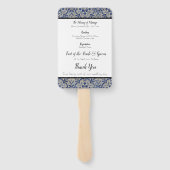 青いタイル結婚のサービスファンの順序 ハンドファン (裏面)