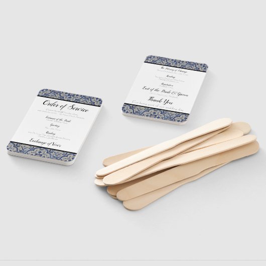 青いタイル結婚のサービスファンの順序 ハンドファン (組立なし)