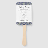 青いタイル結婚のサービスファンの順序 ハンドファン (正面)