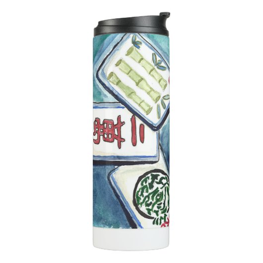 青いタイル タンブラー (回転左)