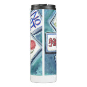 青いタイル タンブラー (裏面)