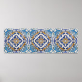 青いタイル ポスター (正面)