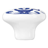 青いタイル，モザイク，マジョリカ， セラミックノブ (側面)