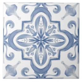 青いタイル，モザイク，マジョリカ， タイル