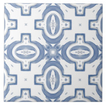 青いタイル，モザイク，マジョリカ，