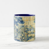 青いタイル(全体像) ツートーンマグカップ (中央)