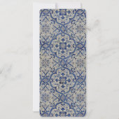 青いタイル 招待状 (裏面)